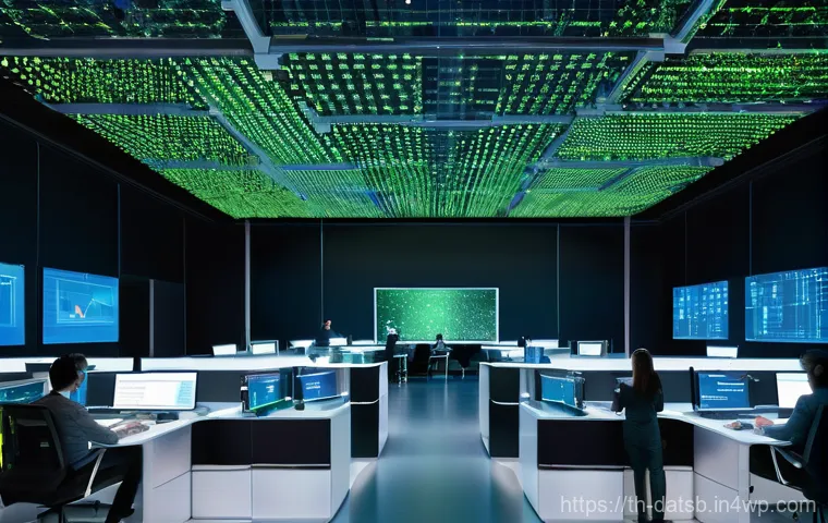 실시간 데이터 처리 아키텍처의 리팩토링 기법 - **Prompt 1: Modern Data Operations Center**
"A vibrant, high-tech data operations center. A team...
